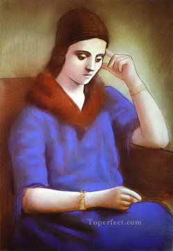 Retrato de Olga Picasso 1922 Pablo Picasso Pinturas al óleo